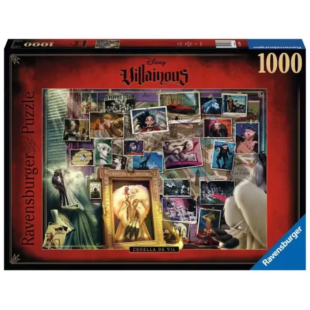 Puzzle - Ravensburger - 1000p - Cruella d'Enfer (Collection Disney Villainous)