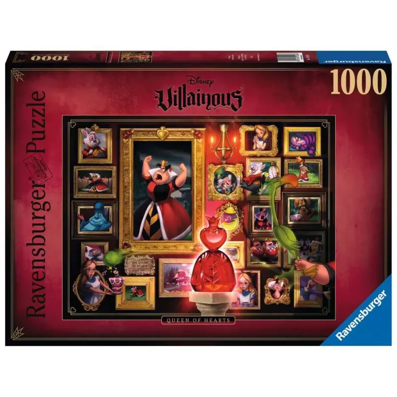 Puzzle - Ravensburger - 1000p - La Reine de cœur (Collection Disney Villainous)