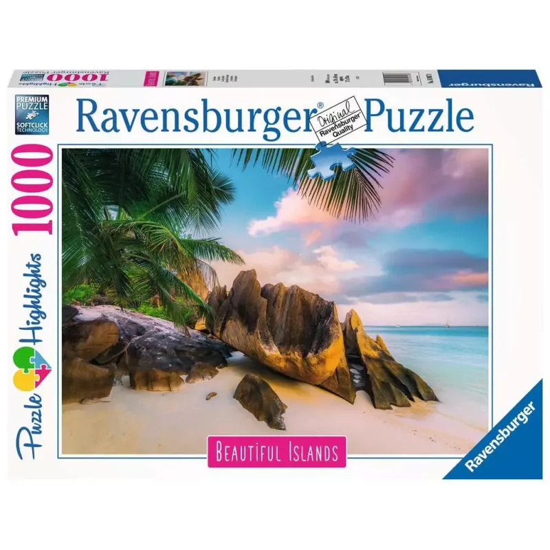 Puzzle - Ravensburger - 1000p - Les Seychelles (Puzzle Highlights Îles de rêve)