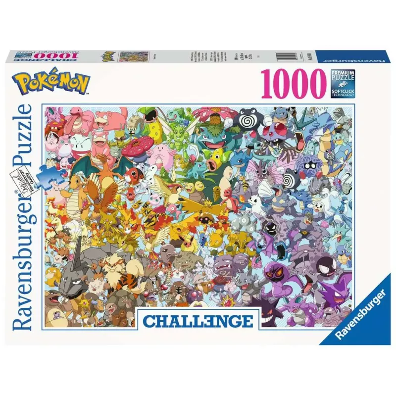 Puzzle - Ravensburger - 1000p - Pokémon (Challenge Puzzle)