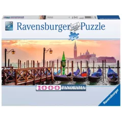 Puzzle - Ravensburger - 1000p - Gondoles à Venise (Panorama)