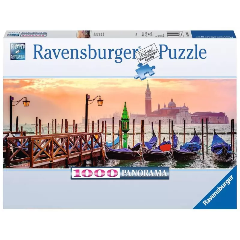 Puzzle - Ravensburger - 1000p - Gondoles à Venise (Panorama)