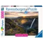 Puzzle - Ravensburger - 1000p - La cascade Háifoss (Puzzle Highlights Îles de rêve)