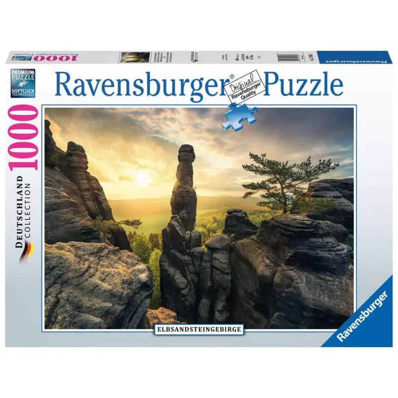 Puzzle - Ravensburger - 1000p - Monolithe - Montagnes de grès de l'Elbe