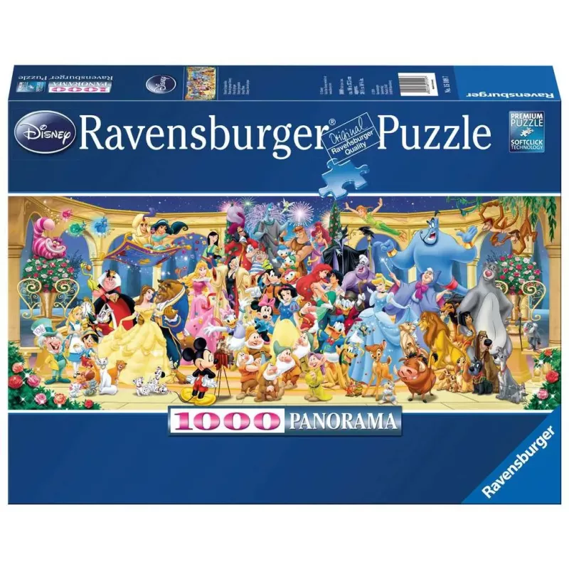 Puzzle - Ravensburger - 1000p - Photo de groupe Disney (Panorama)