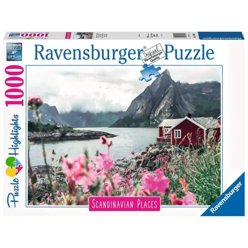 Puzzle - Ravensburger - 1000p - Reine Lofoten - Norvège (Puzzle Highlights Îles de rêve)