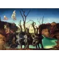 Puzzle Art collection - Ravensburger - 1000p - Salvador Dali - Cygnes se reflétant en éléphants