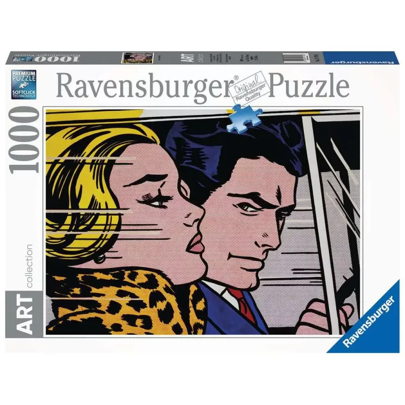 Puzzle Art collection - Ravensburger - 1000p - Roy Lichtenstein - In the Car