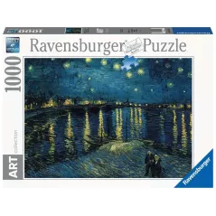 Puzzle Art collection - Ravensburger - 1000p - Vincent Van Gogh - La nuit étoilée sur le Rhône