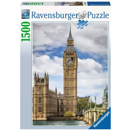 Puzzle - Ravensburger - 1500p - Drôle de chat sur Big Ben