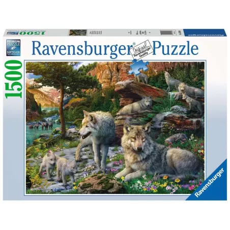 Puzzle - Ravensburger - 1500p - Loups au printemps