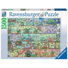 Puzzle - Ravensburger - 1500p - Nains sur l'étagère