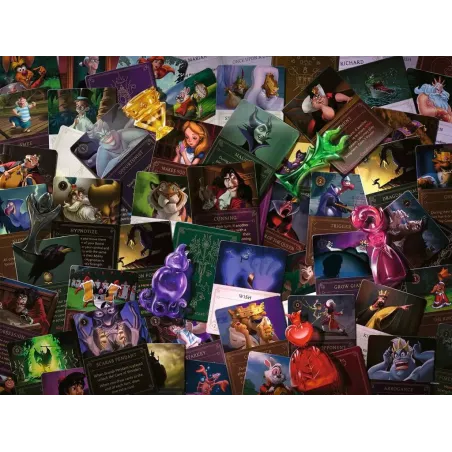 Puzzle - Ravensburger - 2000p - Les Méchants Disney (Collection Disney Villainous)