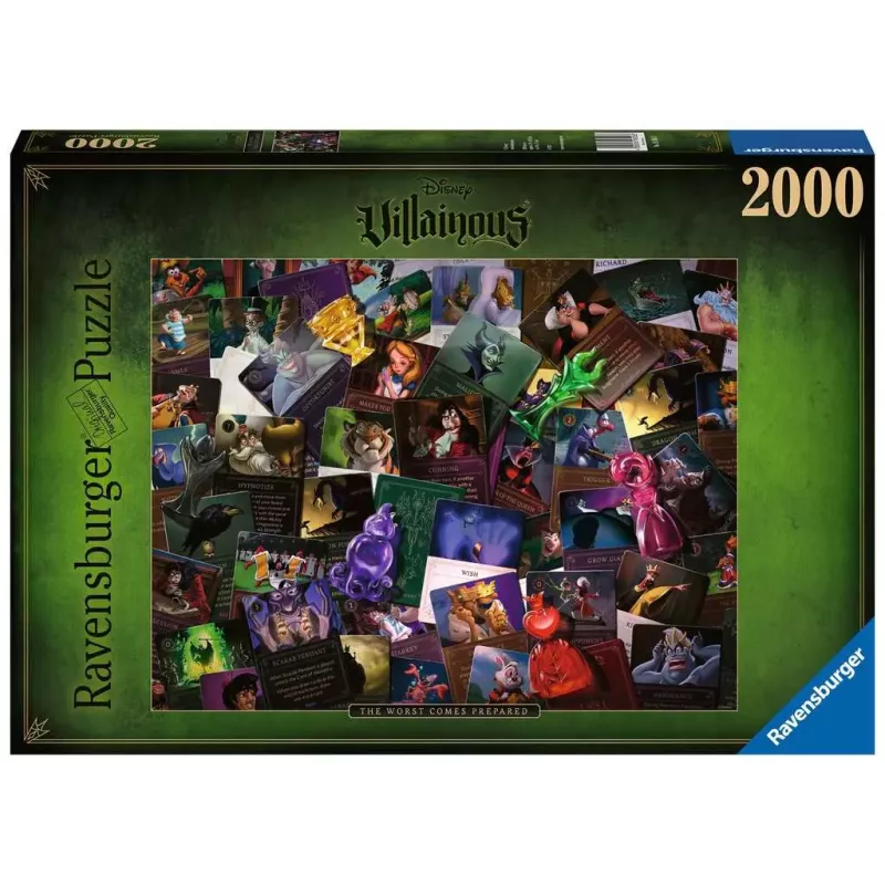 Puzzle - Ravensburger - 2000p - Les Méchants Disney (Collection Disney Villainous)