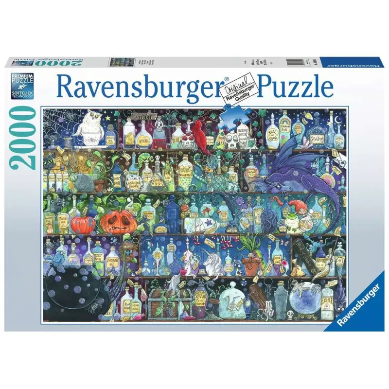 Puzzle - Ravensburger - 2000p - Zoe Sandler - L'étagère à potions