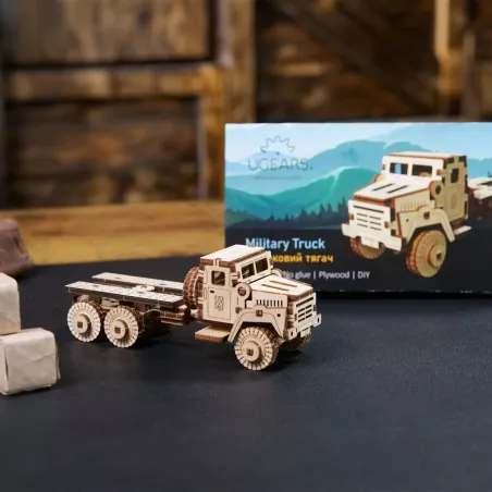 Maquette - Bois - Ugears - Camion Militaire