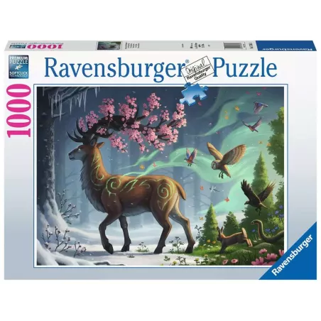 Puzzle - Ravensburger - 1000p - Le cerf du Printemps