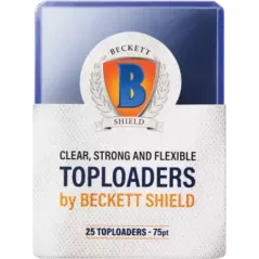 Beckett Shield - Toploader 75pt - Regular Clear - Standard par 25