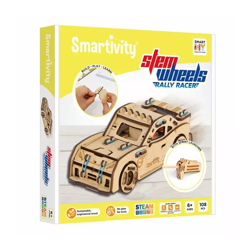 Maquette - Bois - Smartivity - Stem Wheels Rally Racer