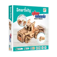 Maquette - Bois - Smartivity - Stem Wheels Race Truck