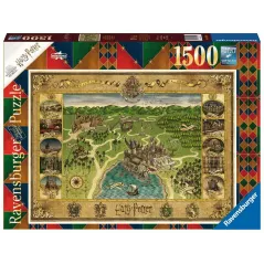 Puzzle - Ravensburger - 1500p - La carte de Poudlard - Harry Potter