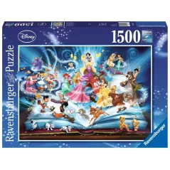 Puzzle - Ravensburger - 1500p - Le livre magique des contes Disney