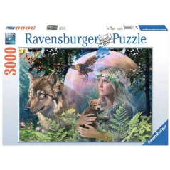 Puzzle - Ravensburger - 3000p - Loups au Clair de Lune