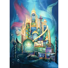 Puzzle - Ravensburger - 1000p - Château Disney Princesse - Ariel