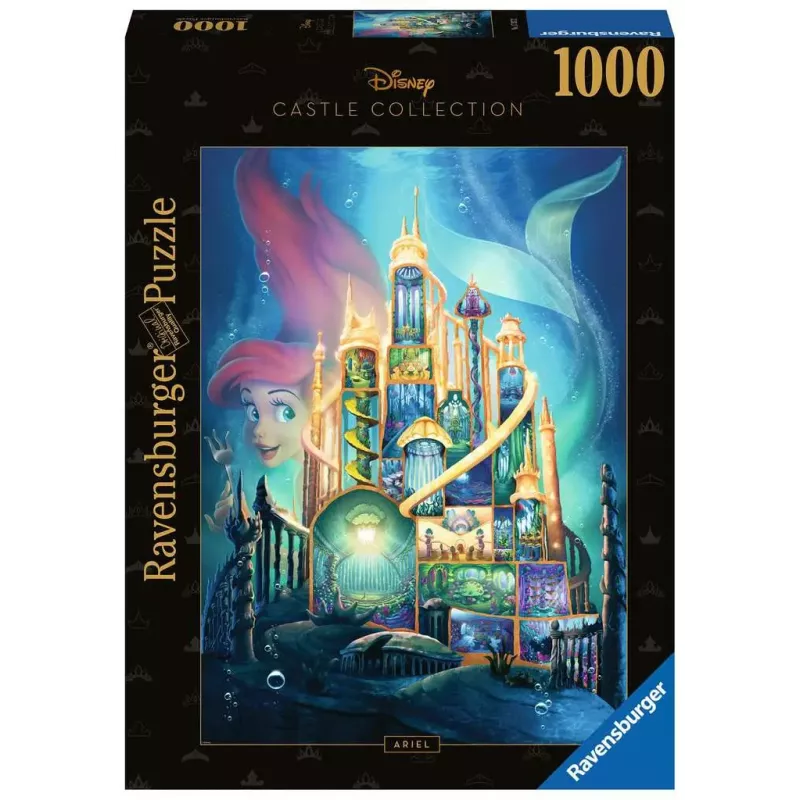 Puzzle - Ravensburger - 1000p - Château Disney Princesse - Ariel