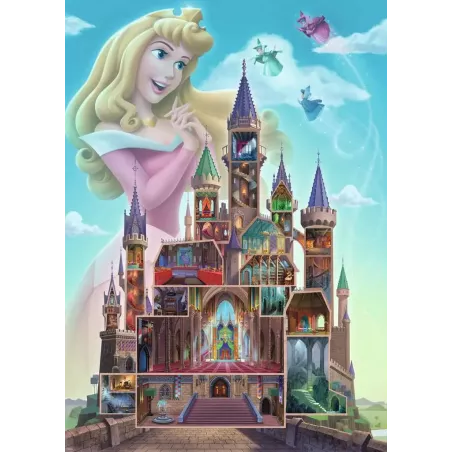 Puzzle - Ravensburger - 1000p - Château Disney Princesse - Aurore