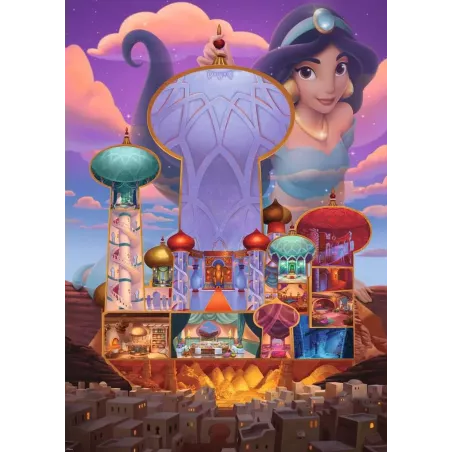 Puzzle - Ravensburger - 1000p - Château Disney Princesse - Jasmine