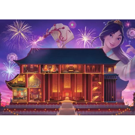 Puzzle - Ravensburger - 1000p - Château Disney Princesse - Mulan