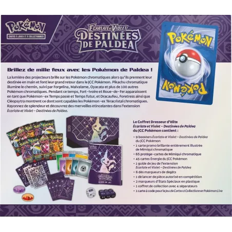 Pokémon – Coffret Dresseur d’Élite – EV04.5 - Destinée à Paldéa - Mimiqui