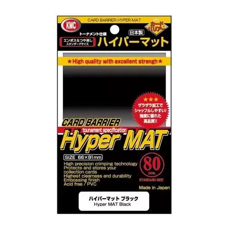 KMC Sleeves Hyper Mat - 91 x 66mm (80)