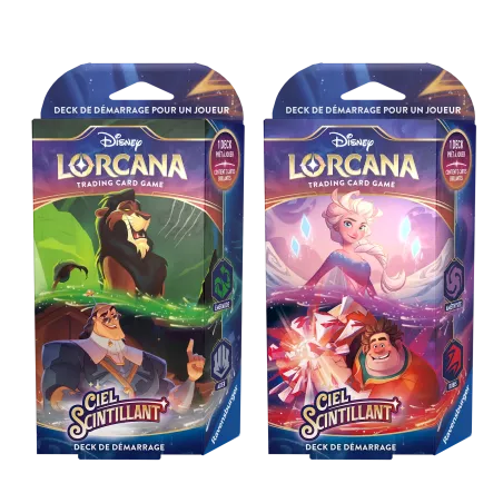 Lorcana -  Collection des 2 starter deck - Chapitre 5 - Ciel Scintillant