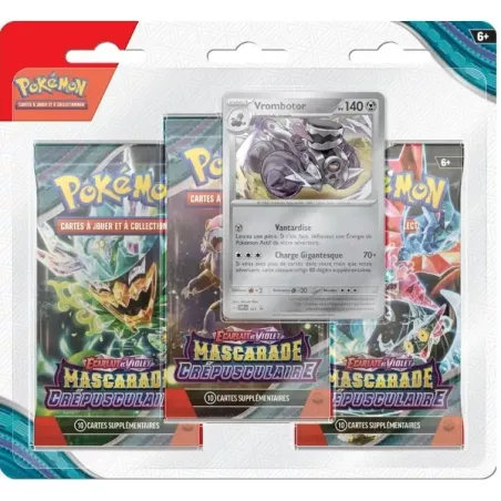 Pokémon – Pack 3 Boosters – EV06 Mascarade Crépusculaire - Vombrotor