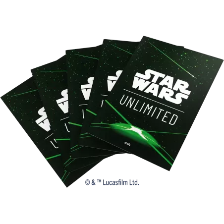 Gamegenic - Star Wars Unlimited - Sleeves - Card Back Green