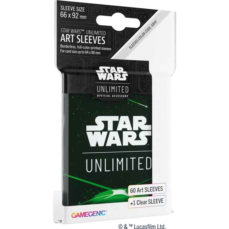 Gamegenic - Star Wars Unlimited - Sleeves - Card Back Green