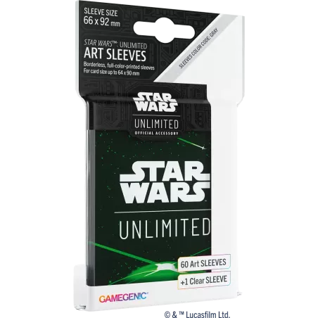 Gamegenic - Star Wars Unlimited - Sleeves - Card Back Green