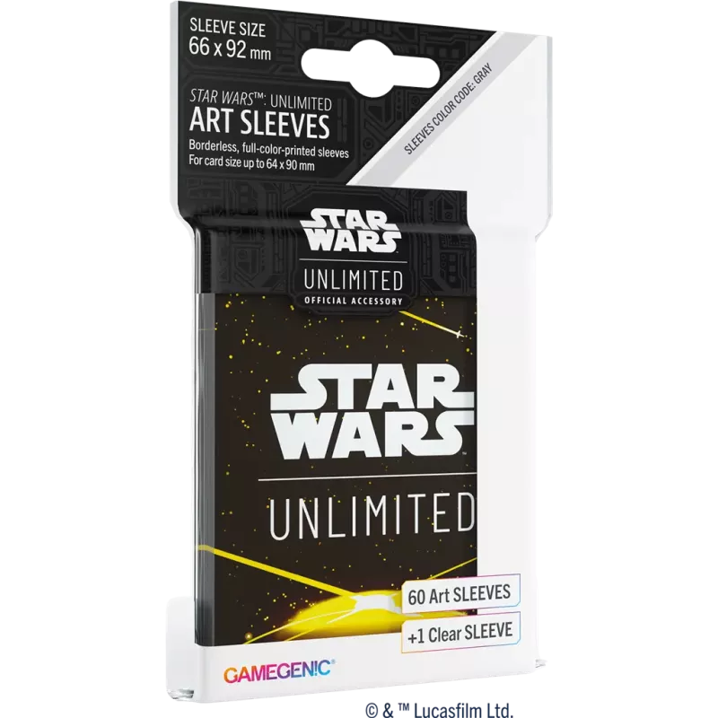 Gamegenic - Star Wars Unlimited - Sleeves - Card Back Yellow