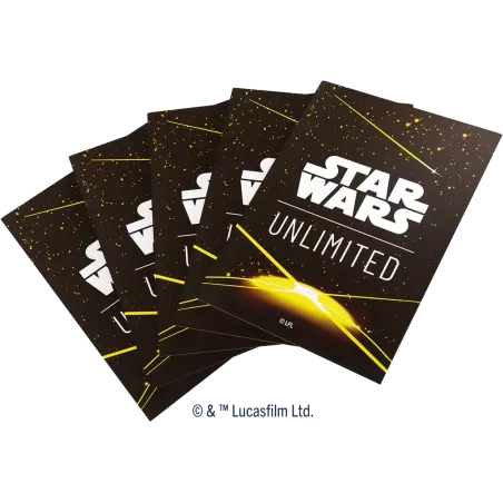 Gamegenic - Star Wars Unlimited - Sleeves - Card Back Yellow