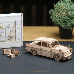 Maquette - Bois - Ugears - Harry Potter - La voiture volante Anglia