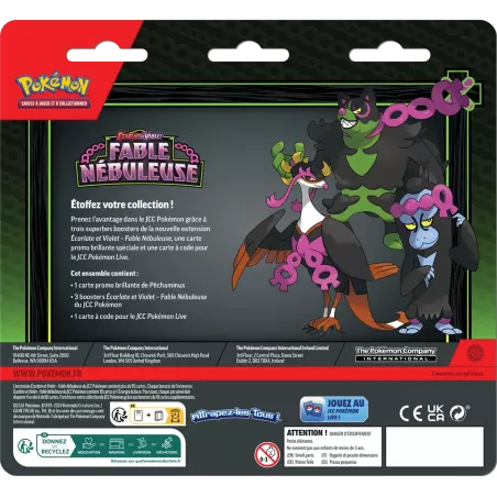 Pokémon - Pack 3 Boosters - EV06.5 – Fable Nébuleuse - Pêchaminus