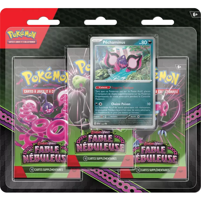 Pokémon - Pack 3 Boosters - EV06.5 – Fable Nébuleuse - Pêchaminus