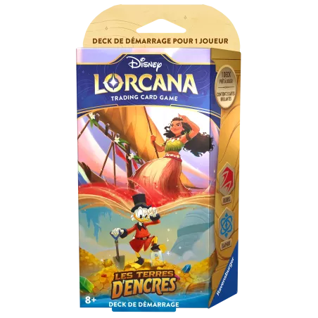 Lorcana - Deck Starter - Chapitre 3 -  Les Terres d'Encres - Vaiana / Picsou