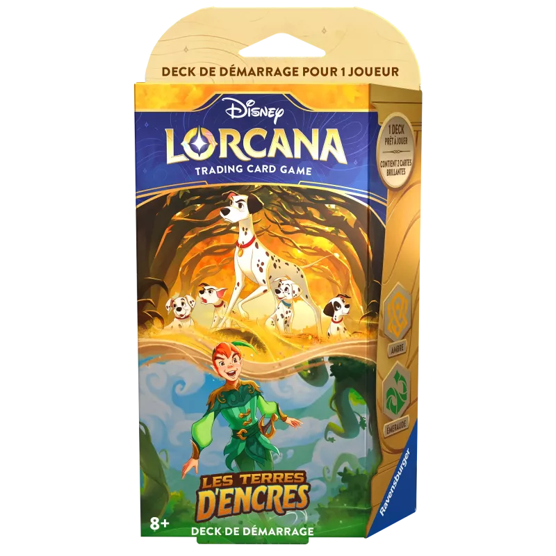 Lorcana - Deck Starter - Chapitre 3 -  Les Terres d'Encres - 101 Dalmatiens / Peter Pan