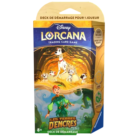 Lorcana - Deck Starter - Chapitre 3 -  Les Terres d'Encres - 101 Dalmatiens / Peter Pan