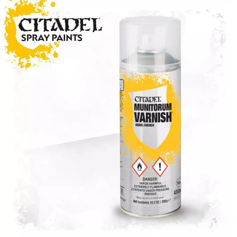 Citadel - Peinture Spray - Sous Couche - Munitorum Varnish (400ml)