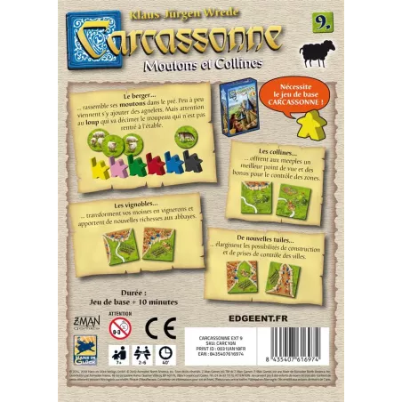 Carcassonne - Extension 9 - Moutons & Collines