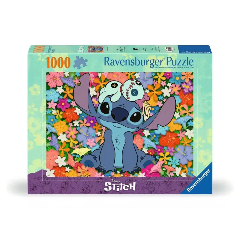 Puzzle - Ravensburger - 1000p - Disney - Stitch et Souillon